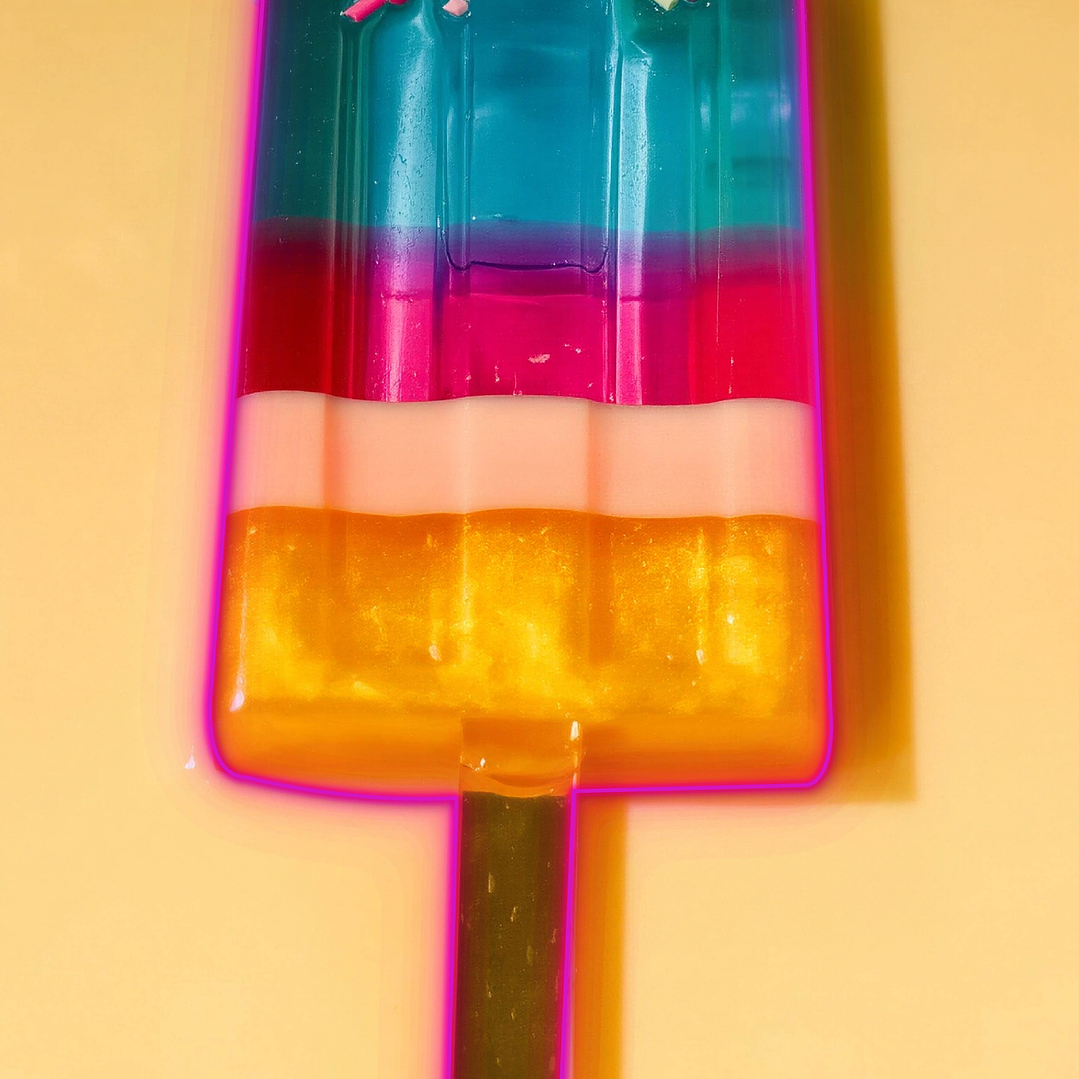 Quadro decorativo neon picolé 2 2