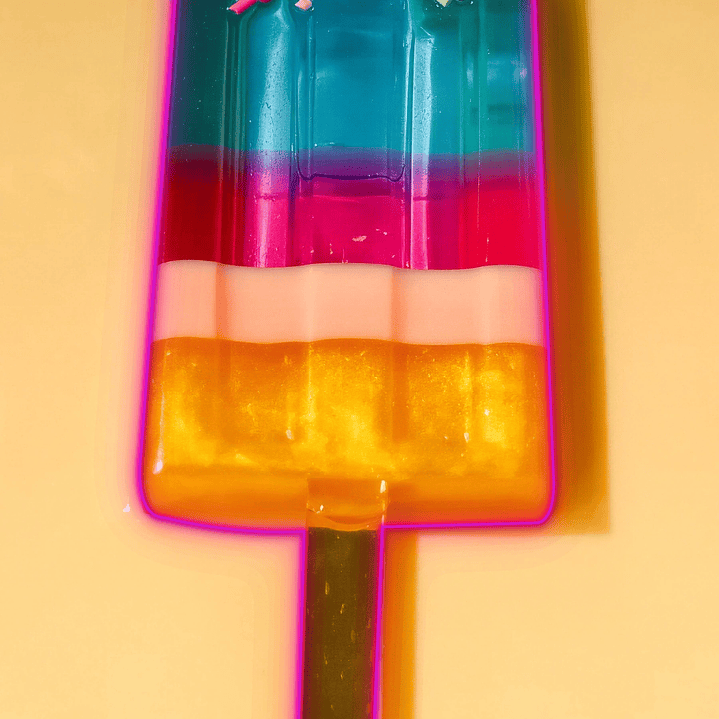 Quadro decorativo neon picolé 2 2