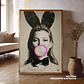 Quadro decorativo neon pin up girl balllon - Thumbnail 1