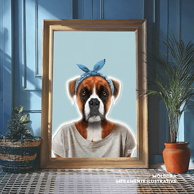 Quadro decorativo neon boxer