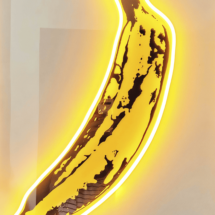 Quadro decorativo neon banana 2