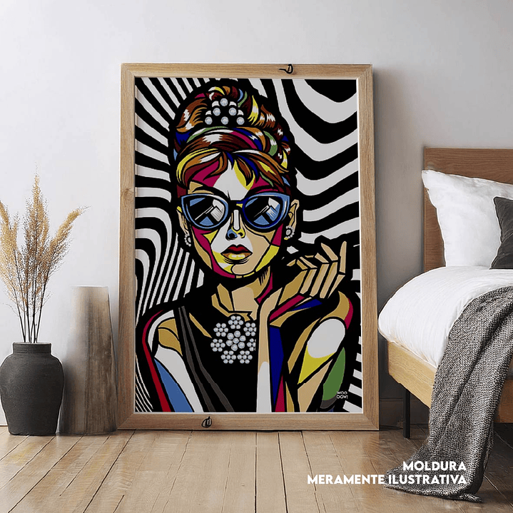 Quadro decorativo neon women vetror 1