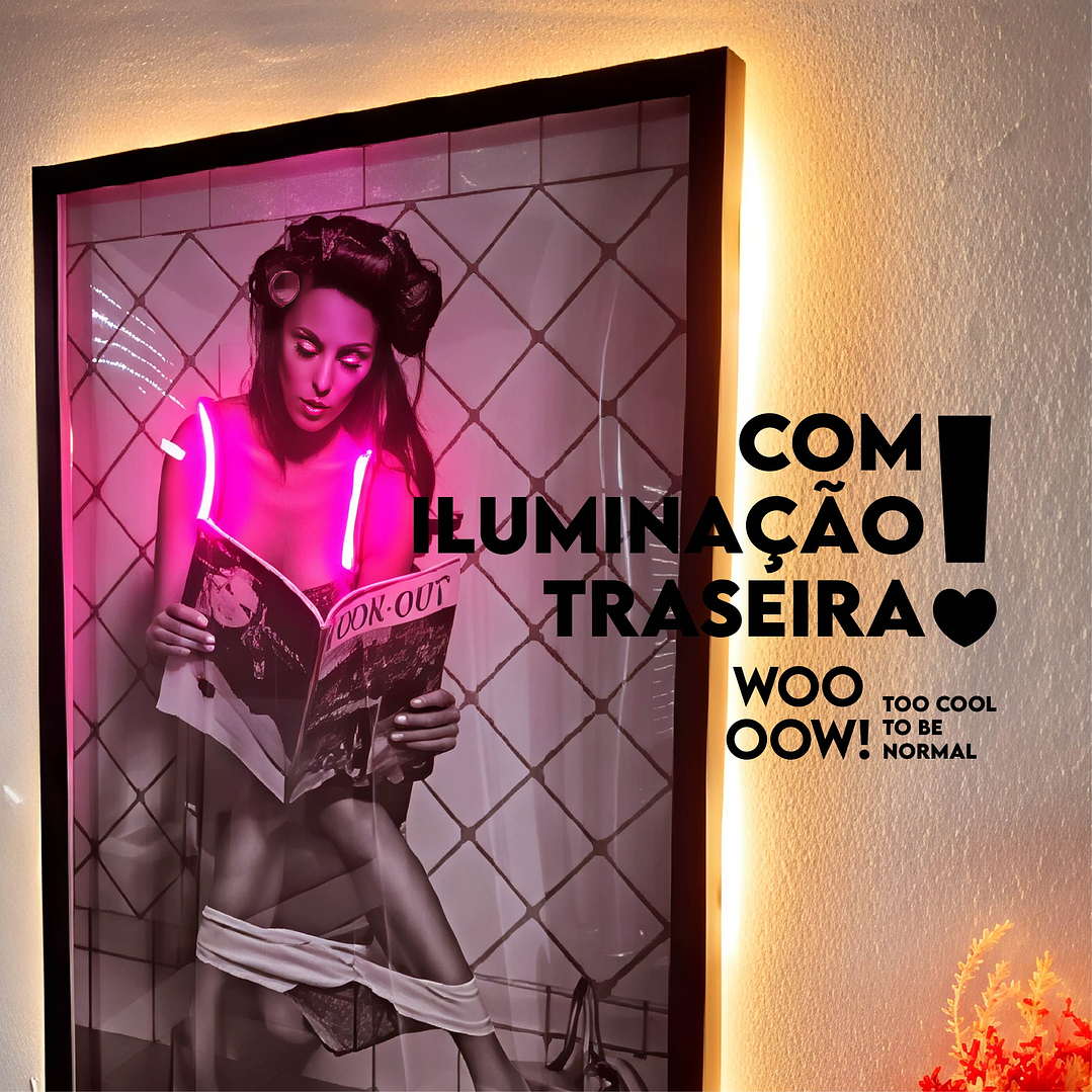 Quadro decorativo neon doors 6