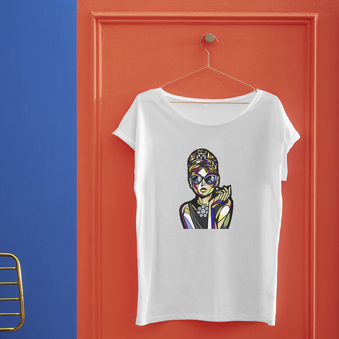 T-shirt woooow mulher vetor 1