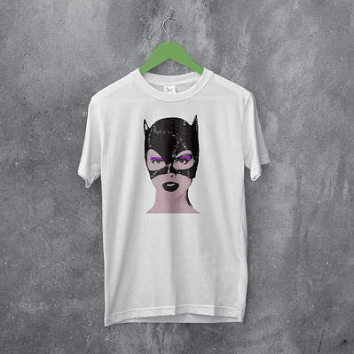 T-shirt woooow cat women