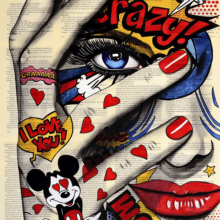 Quadro decorativo neon crazy 2