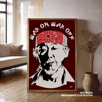 Quadro decorativo neon myagi