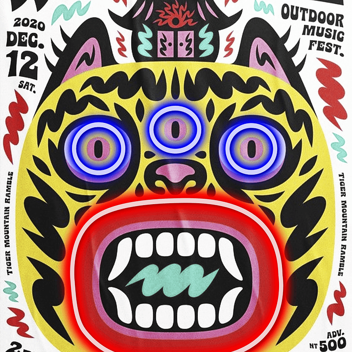 Quadro decorativo neon mulher japão 2