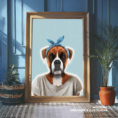 Quadro decorativo neon boxer