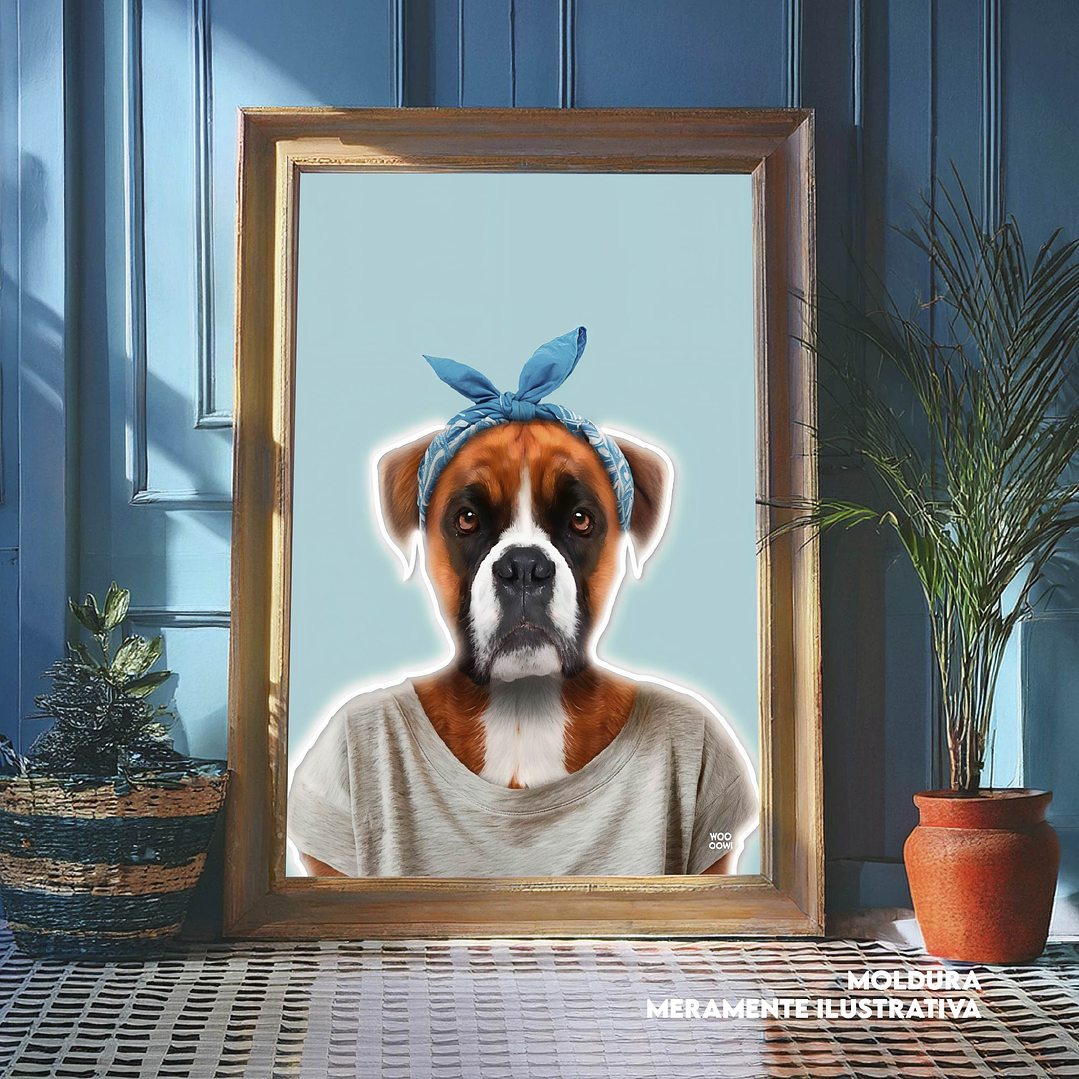 Quadro decorativo neon boxer 1