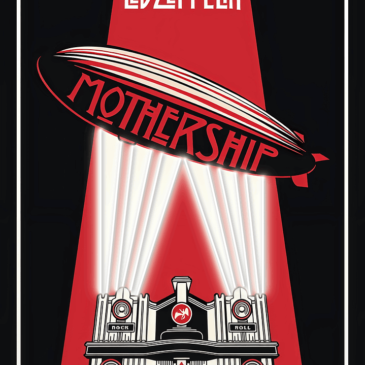 Quadro decorativo neon led zeppelin 2