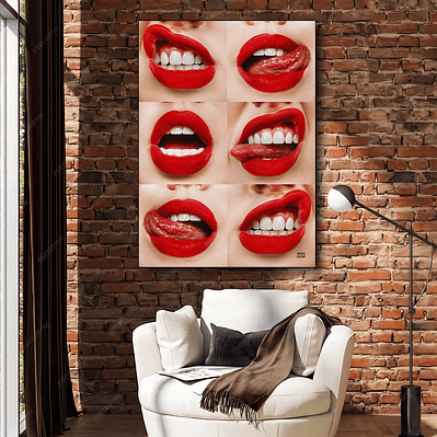 Placa decorativa sem neon boca