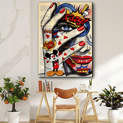 Placa decorativa sem neon crazy