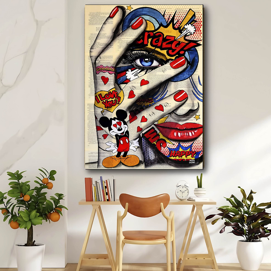 Placa decorativa sem neon crazy 1