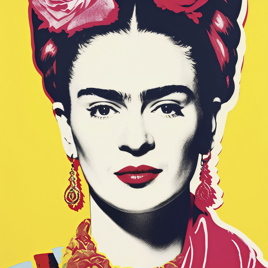 Placa decorativa sem neon Frida Kahlo 2
