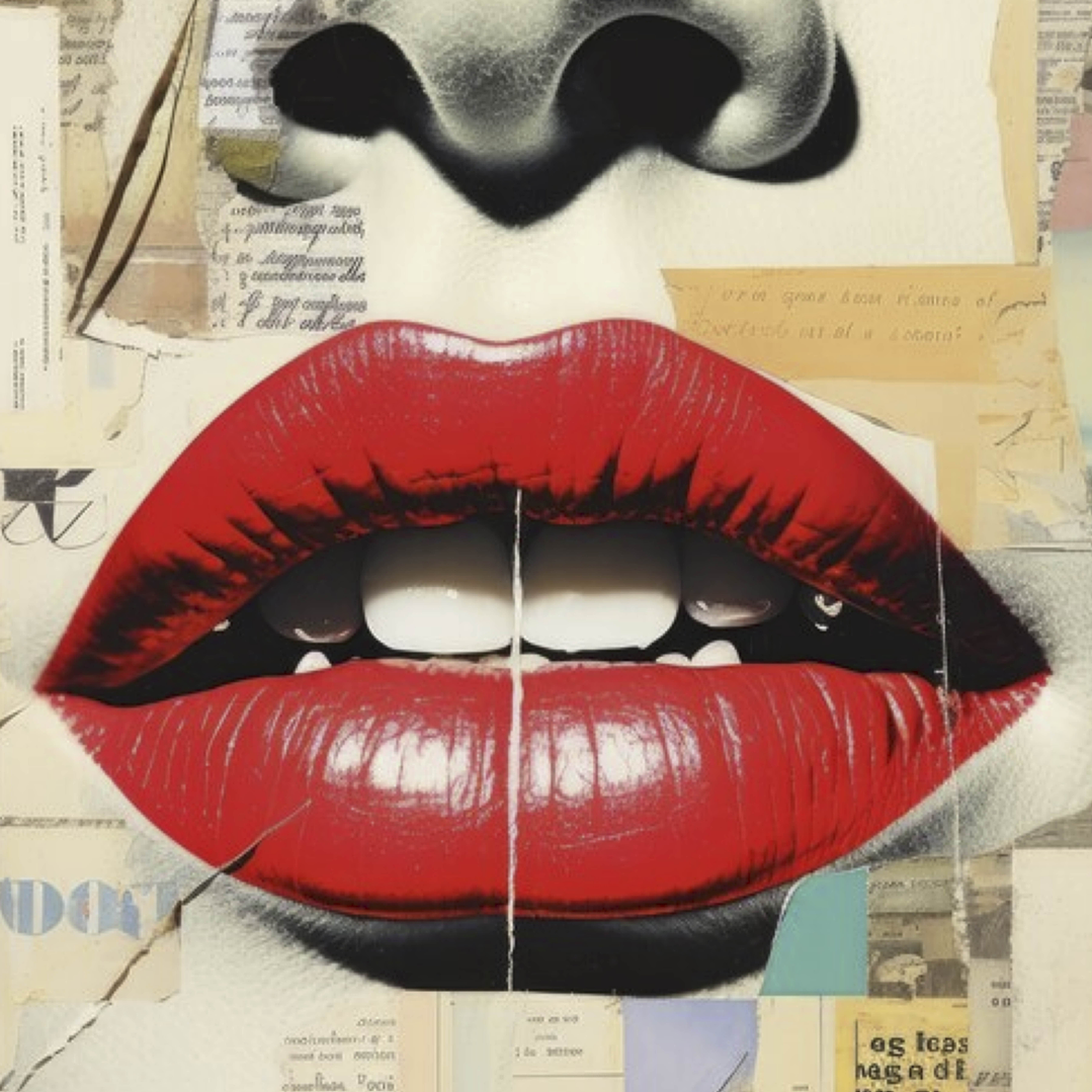 Placa decorativa sem neon lábios 2