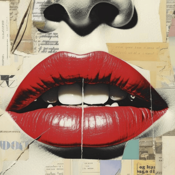 Placa decorativa sem neon lábios 2