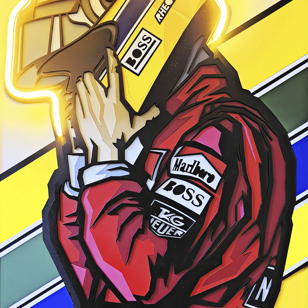 Placa decorativa sem neon ayrton senna 2