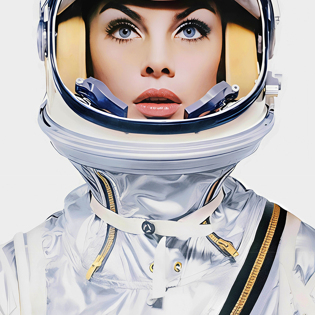 Placa decorativa sem neon space women 2