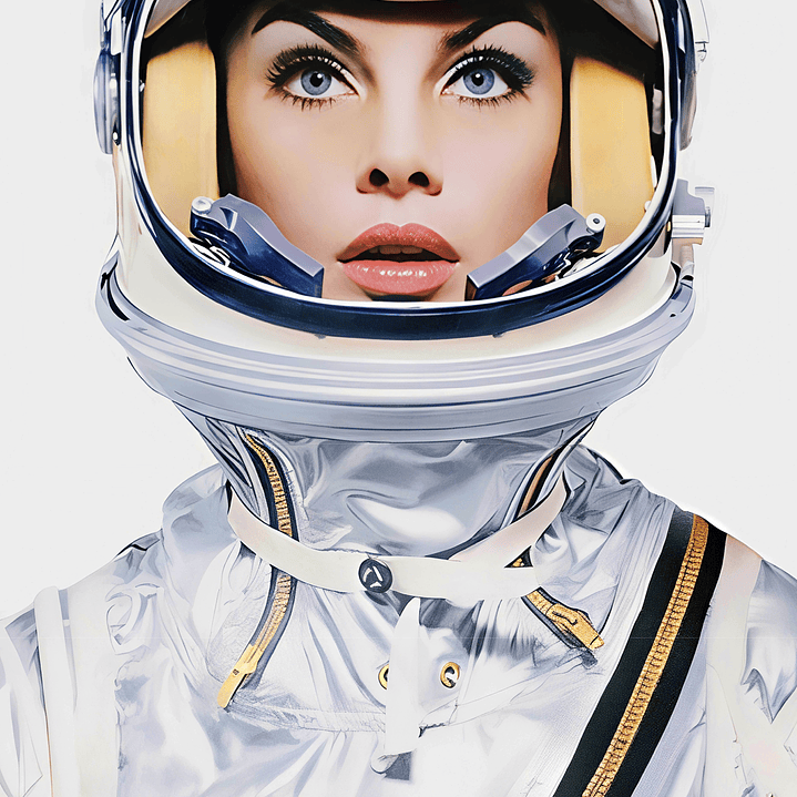 Placa decorativa sem neon space women 2