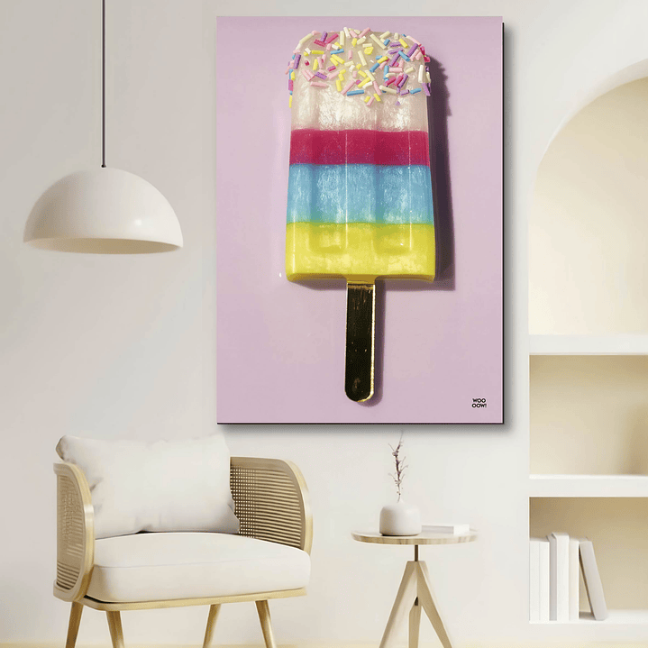 Placa decorativa sem neon picolé 3 1