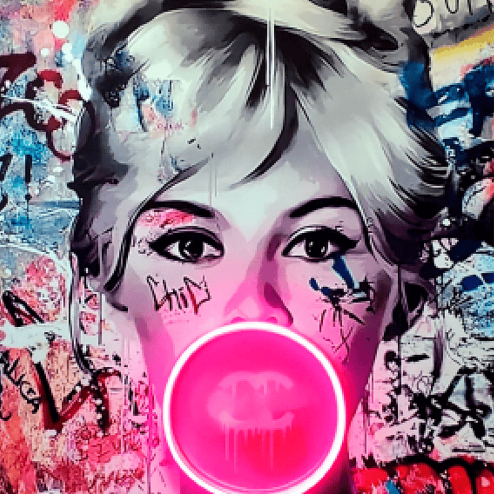 Placa decorativa sem neon brigitte bardot 2