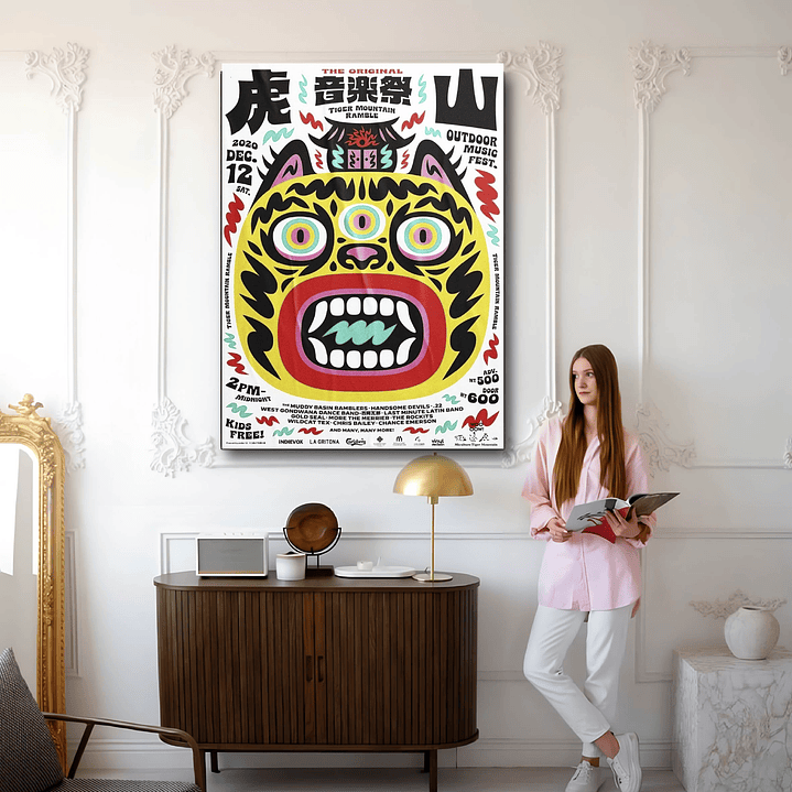 Placa decorativa sem neon japão 1