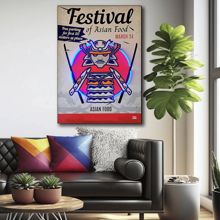 Placa decorativa sem neon japão 2 1