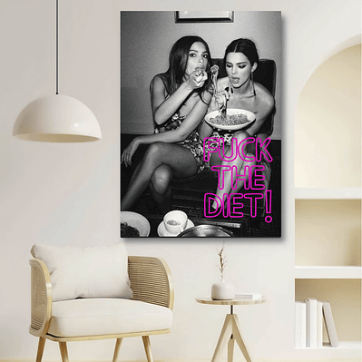 Placa decorativa sem neon diet