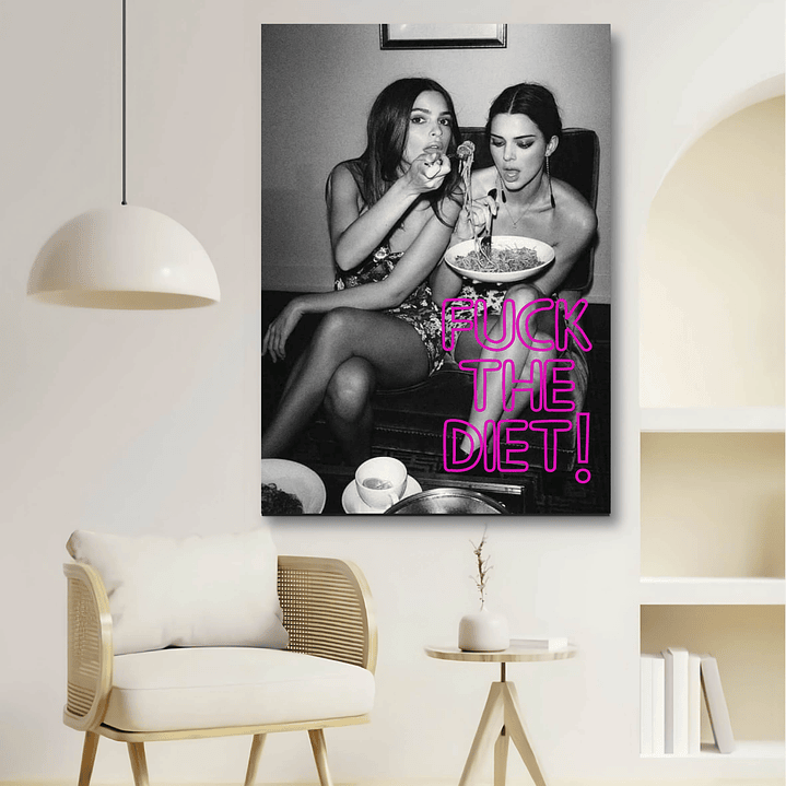 Placa decorativa sem neon diet 1