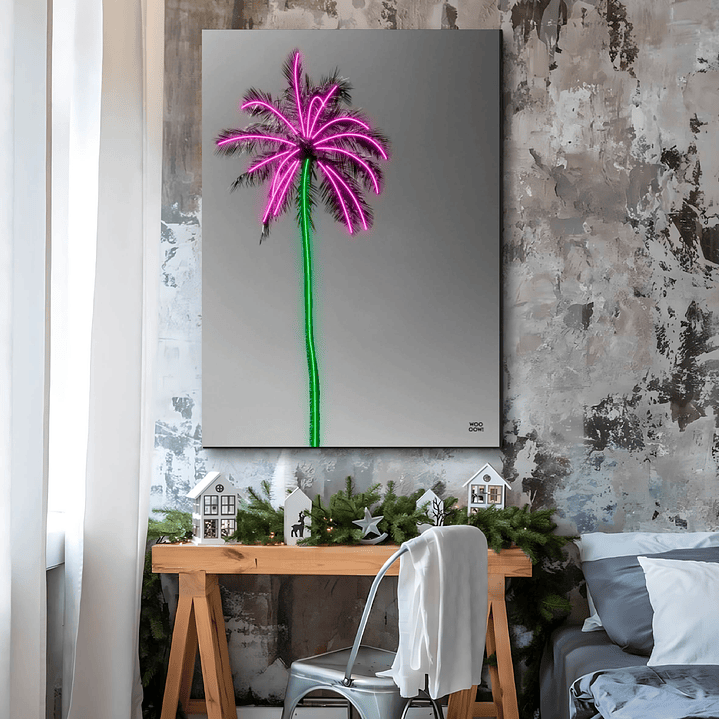 Placa decorativa sem neon palmeira 1