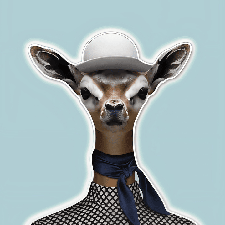 Placa decorativa sem neon veado 2