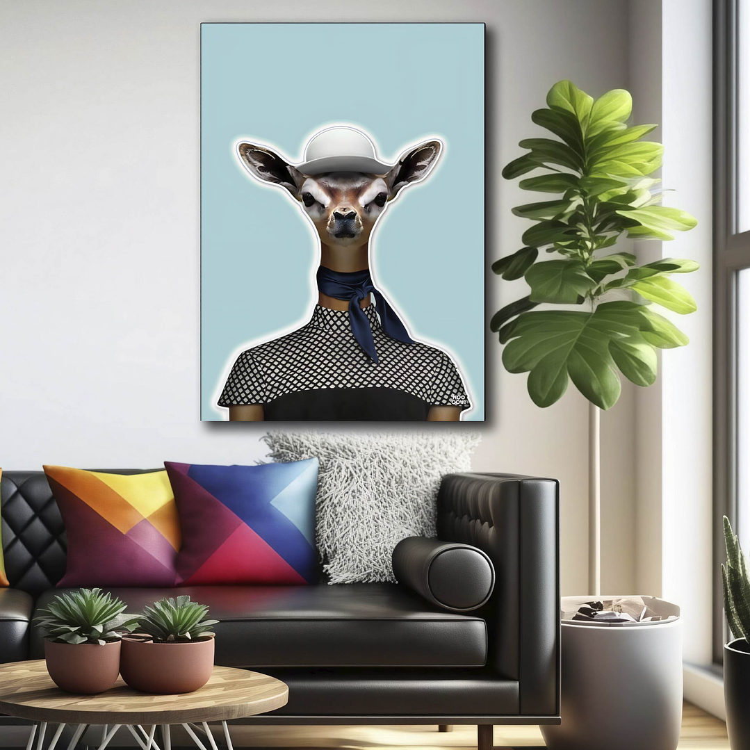 Placa decorativa sem neon veado 1