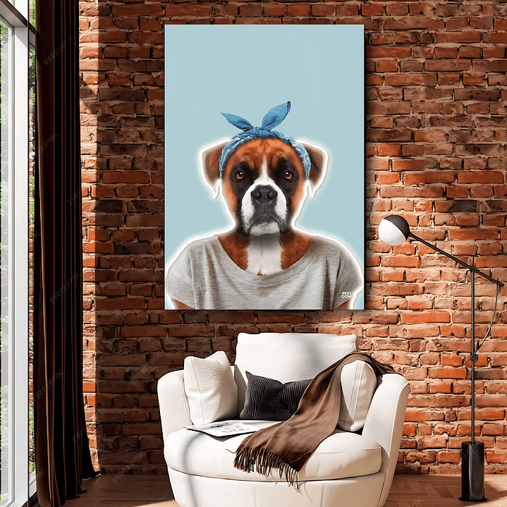 Placa decorativa sem neon boxer 1