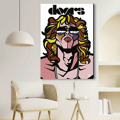 Placa decorativa sem neon doors