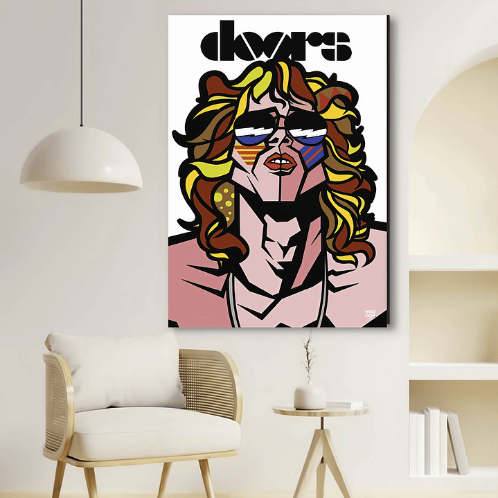 Placa decorativa sem neon doors 1