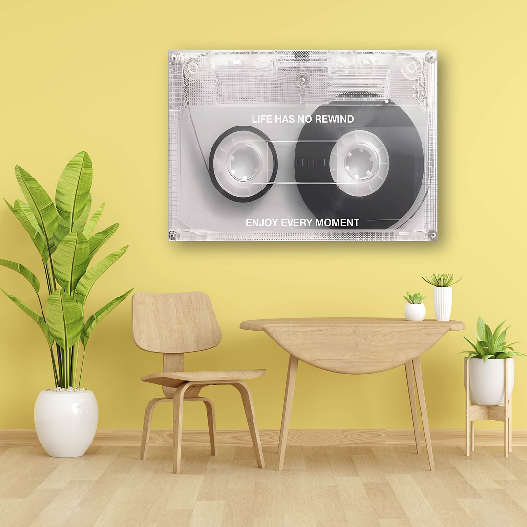 Placa decorativa sem neon cassete 1