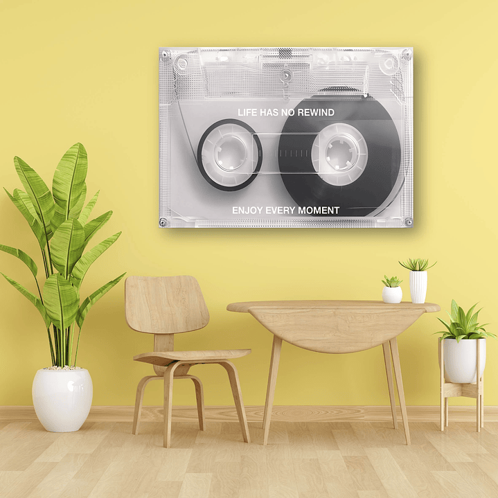 Placa decorativa sem neon cassete 1