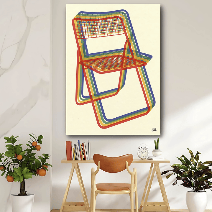 Placa decorativa sem neon cadeira 1