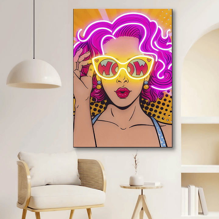 Placa decorativa sem neon pop 1