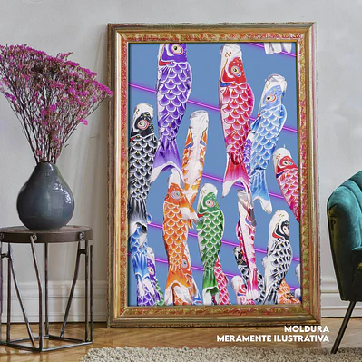 Quadro decorativo fish