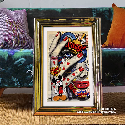 Quadro decorativo crazy