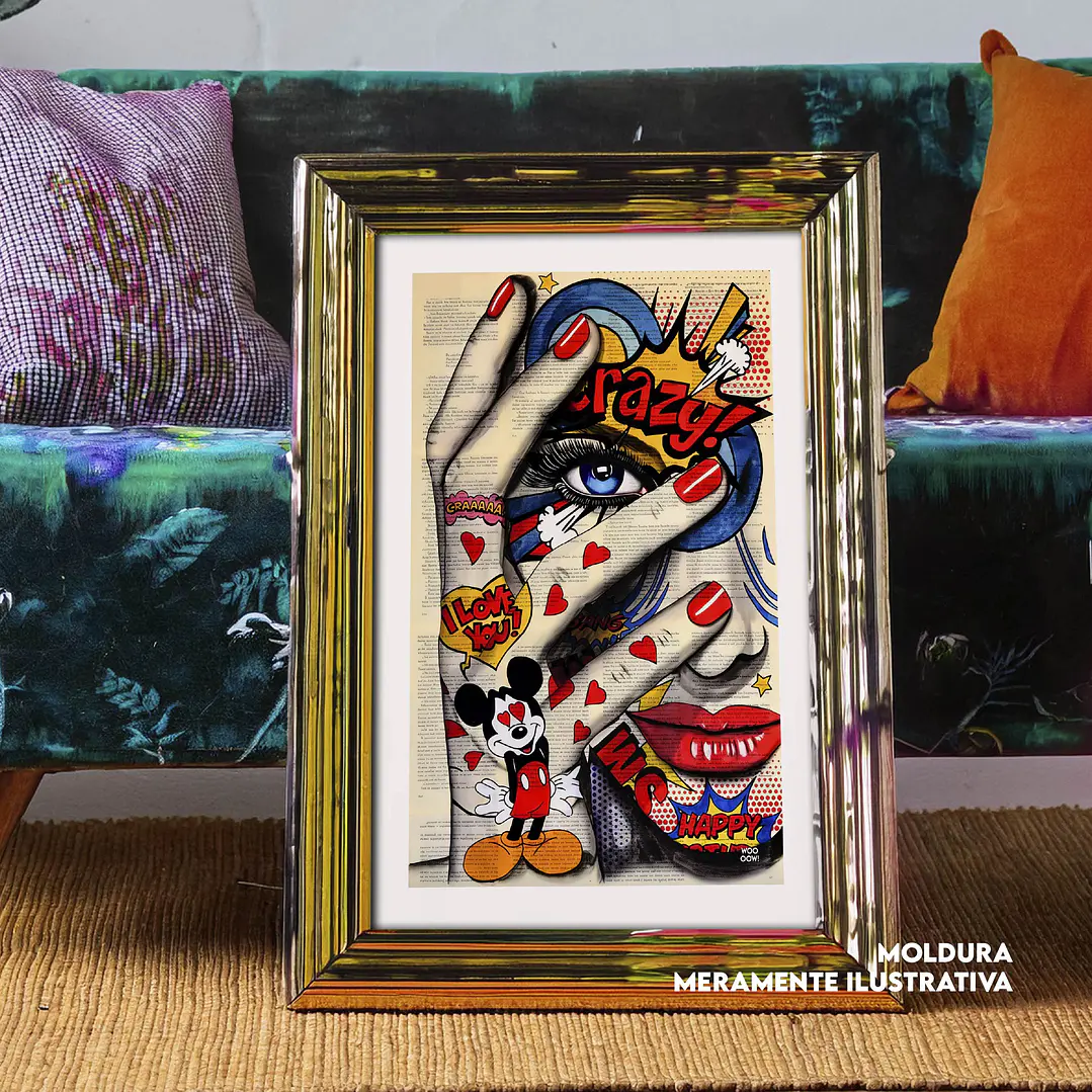 Quadro decorativo crazy 1