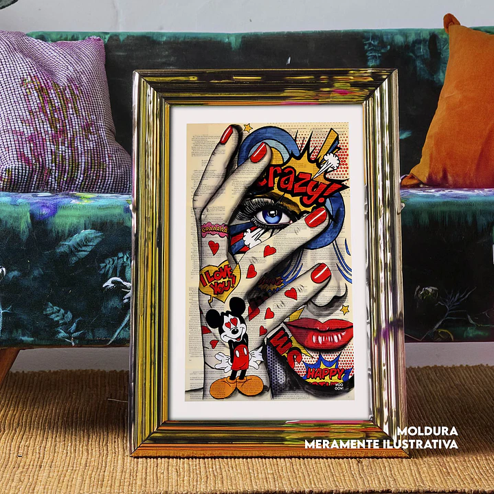 Quadro decorativo crazy 1