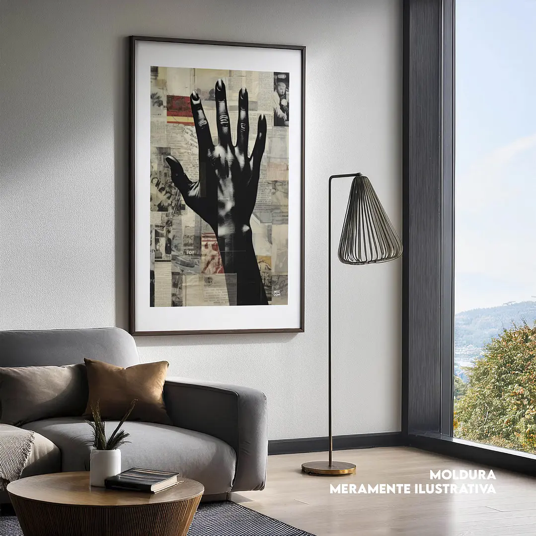 Quadro decorativo mão 1