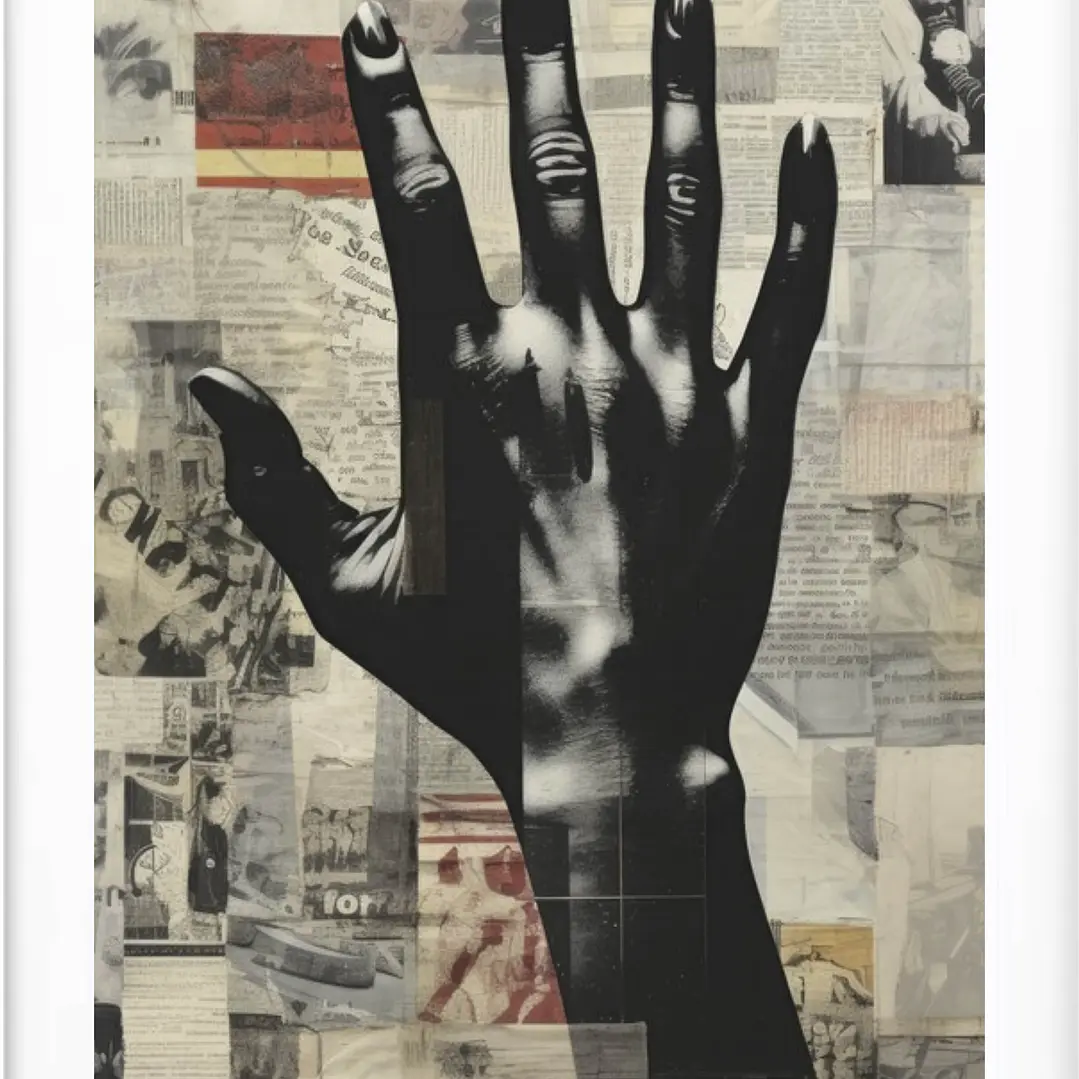 Quadro decorativo mão 2