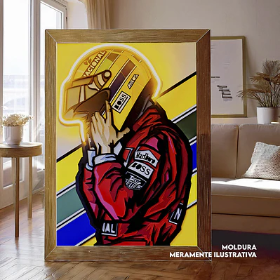 Quadro decorativo Ayrton Senna
