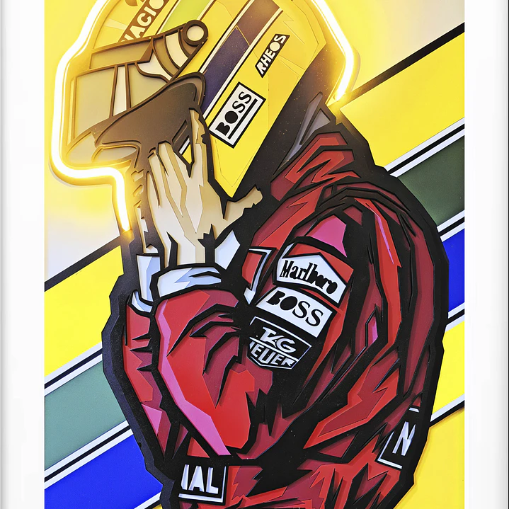 Quadro decorativo Ayrton Senna 2