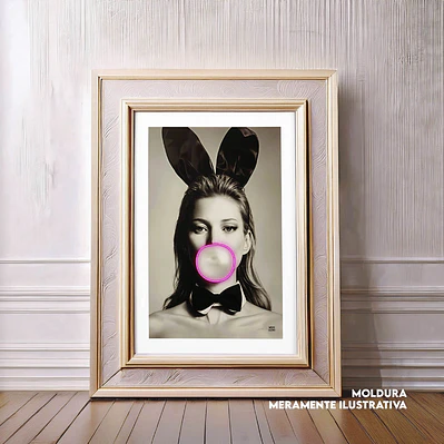Quadro decorativo mulher bubble