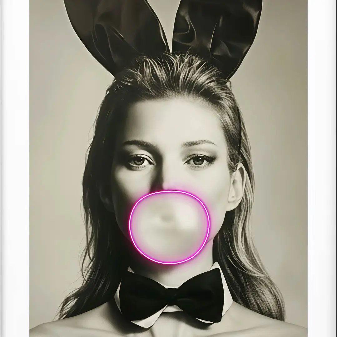 Quadro decorativo mulher bubble 2